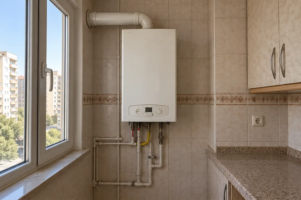 Doğalgaz Tesisatı: temsili yenileme öncesi görünüm